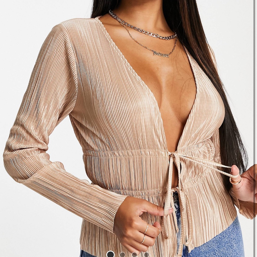 ASOS design bust tie top.